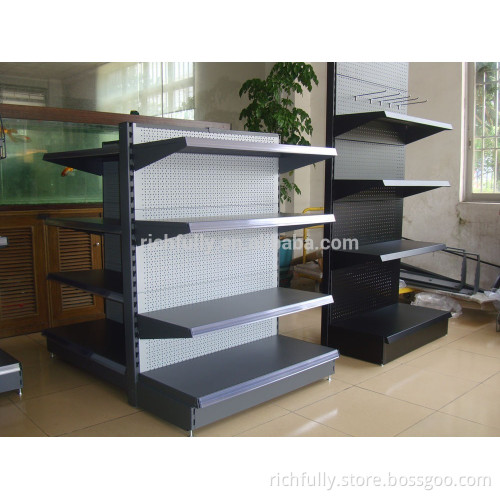 Hole panel supermarket shelves